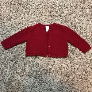EUC 6-12M Holiday Cardigan Sweater